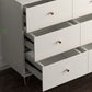 Modern Accent Chest Rectangle Accent Cabinet with Drawers in White Clearhalo 'Cabinets & Chests' 'cabinets_chests' 'furn' 'furn_cabinets_chests' 'Furniture' 'Living Room Furniture' 1200x1200_5eac1ee1-1ceb-4b41-aa49-3e264d7462d4