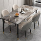 Glam 1/2/5/7 Pieces Dining Set Rectangle Dining Room Set with 4 Legs Clearhalo 'Dining Room Sets' 'Dining Tables & Seating' 'dining_room_set' 'furn' 'furn_dining_room_set' 'Furniture' 'furniture_dining_room_set' 'Kitchen & Dining Furniture' 'kitchen&dining_furn' 'kitchen' 1200x1200_5eac29b4-ba8e-4560-b90f-aa5ab9ed2315