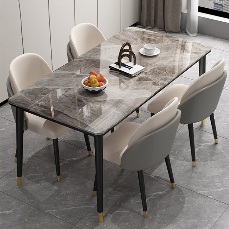 Glam 1/2/5/7 Pieces Dining Set Rectangle Dining Room Set with 4 Legs Clearhalo 'Dining Room Sets' 'Dining Tables & Seating' 'dining_room_set' 'furn' 'furn_dining_room_set' 'Furniture' 'furniture_dining_room_set' 'Kitchen & Dining Furniture' 'kitchen&dining_furn' 'kitchen' 1200x1200_5eac29b4-ba8e-4560-b90f-aa5ab9ed2315