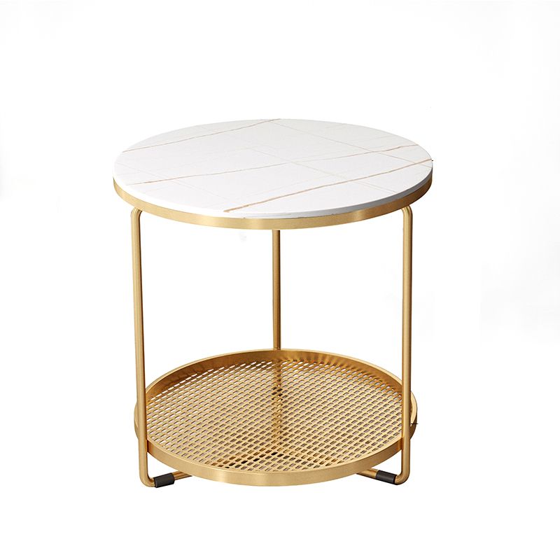 Modern Slate Corner Table Round 3 Legs Side End Table with Storage Clearhalo 'Coffee & Accent Tables' 'End & Side Tables' 'end_side_tables' 'furn' 'furn_end_side_tables' 'Furniture' 'Living Room Furniture' 1200x1200_5eae6c7c-ee39-4245-a4d1-8d2f1560f501