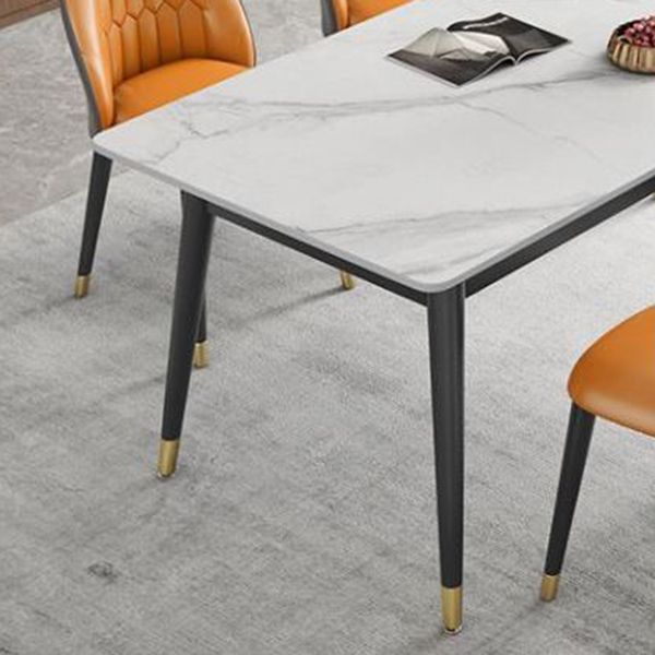 Modern Style Sintered Stone Dining Table Set 1/3/5/7 Pieces Dining Set for Home Clearhalo 'Dining Room Sets' 'Dining Tables & Seating' 'dining_room_set' 'furn' 'furn_dining_room_set' 'Furniture' 'furniture_dining_room_set' 'Kitchen & Dining Furniture' 1200x1200_5eaeec39-90e5-4ebc-a377-b6af7c214ed9