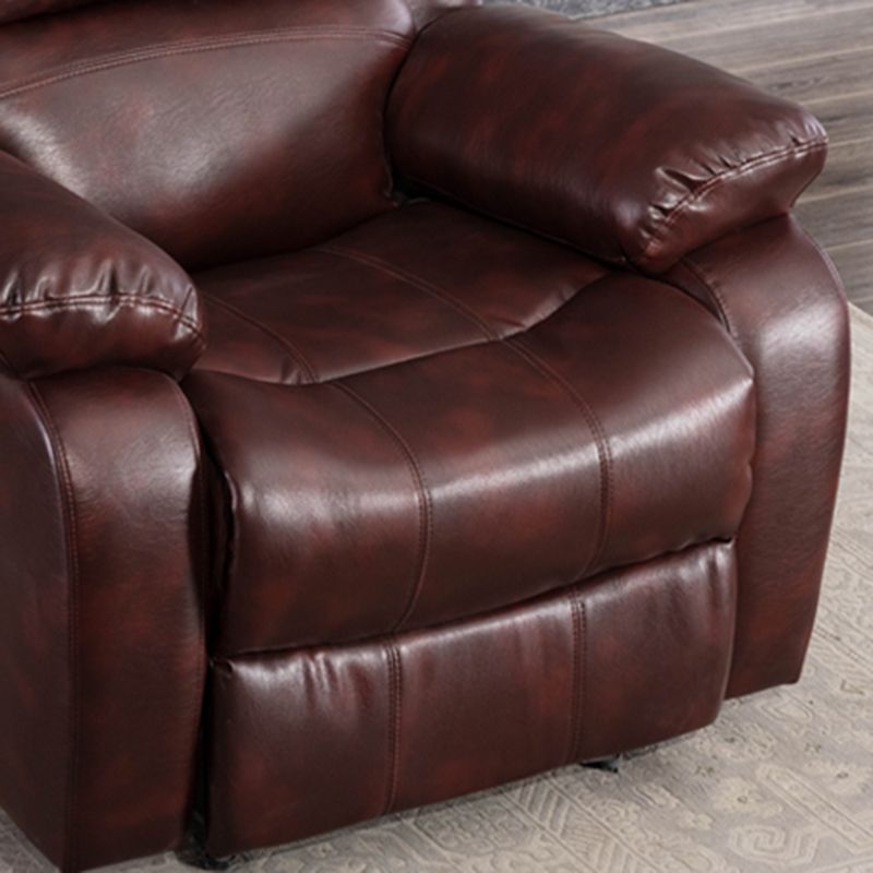 Traditional Standard Recliner Metal Indoor Swiveling Manual-Push Botton Clearhalo 'Chairs & Seating' 'furn' 'furn_recliners' 'Furniture' 'Living Room Furniture' 'Recliners' 1200x1200_5eb03851-f283-4628-b70f-a074d814c310