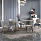 Minimalist Gray Sintered Stone Dining Table Rectangle Standard Dining Table with Sled Base Clearhalo ' dining_table' 'Dining Tables & Seating' 'Dining Tables' 'furn' 'furn_dining_table' 'Furniture' 'furniture_dining_table' 'Kitchen & Dining Furniture' 'kitchen&dining_furn' 'kitchen' 'kitchen_dining_table' 1200x1200_5eb198f9-0f88-42cc-9df8-b63578895ec8