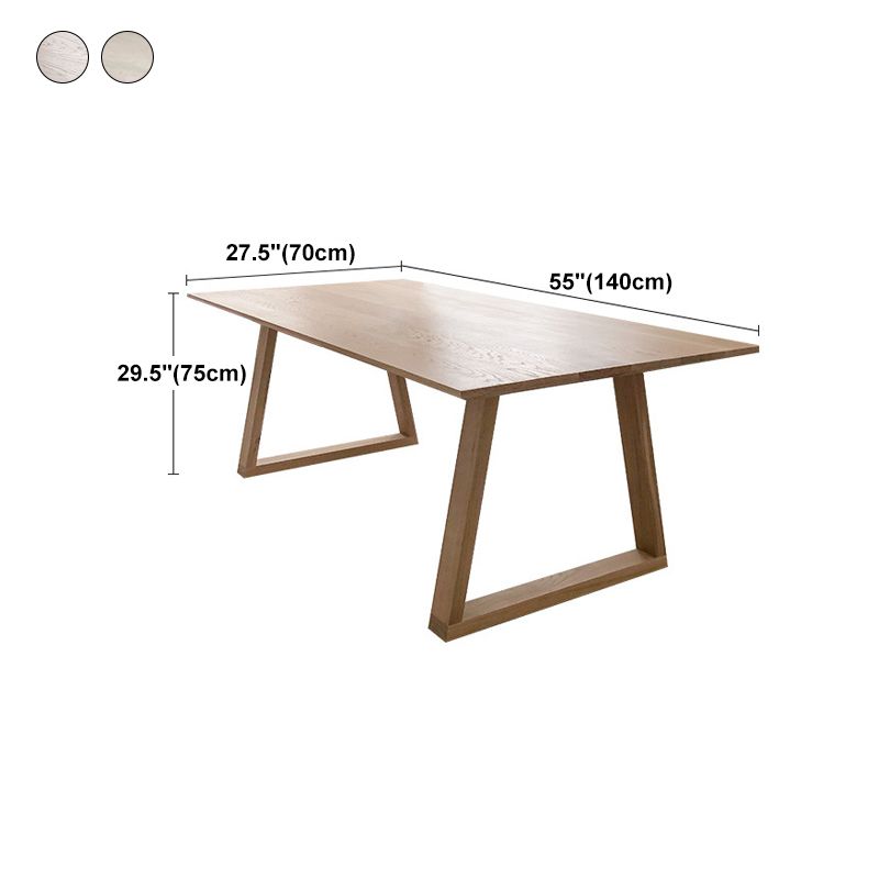 Solid Wood Top Table Traditional Luxury Table with Sled Base Clearhalo 'Dining Tables & Seating' 'Dining Tables' 'dining_table' 'furn' 'furn_dining_table' 'Furniture' 'furniture_dining_table' 'Kitchen & Dining Furniture' 1200x1200_5eb52a49-4c5e-4c37-8da5-a7cef7b516c5