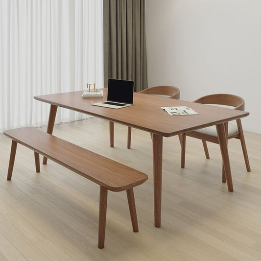 Moderner massiver Holzschreiberschreibtisch 29,53 Zoll großer Büroschreibtisch mit Parsons Basis