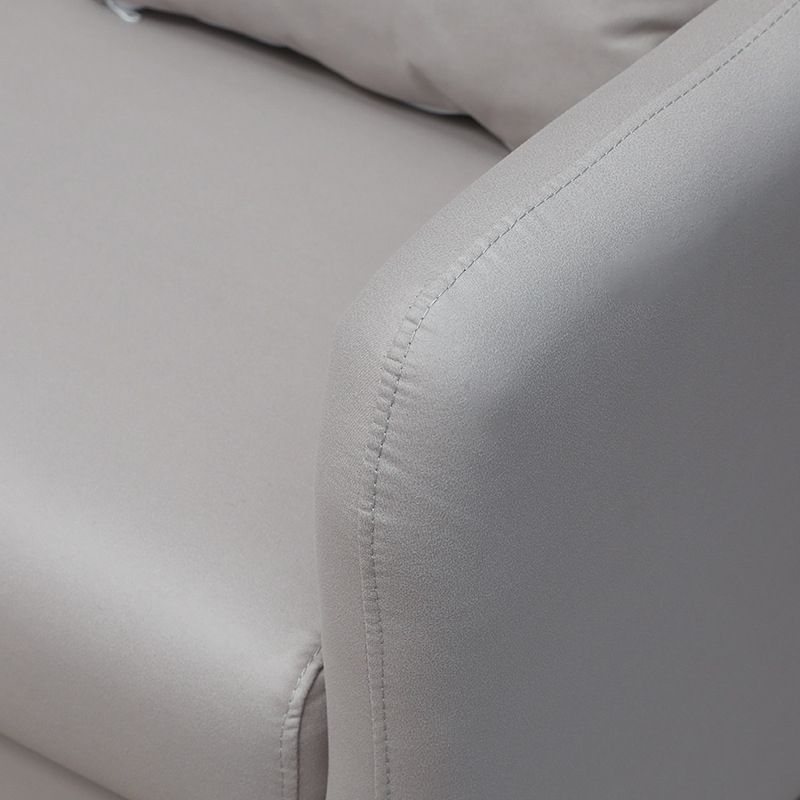 Scandinave à 3 places Faux Coup de canapé canapé arrière avec smoking bras