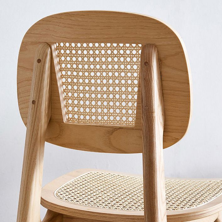 Armless Dining Chairs Modern Rubber Wood Side Chairs for Kitchen Clearhalo 'Dining Chairs' 'Dining Tables & Seating' 'dining_chair' 'furn' 'furn_dining_chair' 'Furniture' 'furniture_dining_chair' 'Kitchen & Dining Furniture' 1200x1200_5eb8750f-6f03-4227-8eb5-d7b2d71eb43c