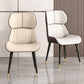 Scandinavian Wingback Arm Dining Chairs for Home Leather Dining Chairs