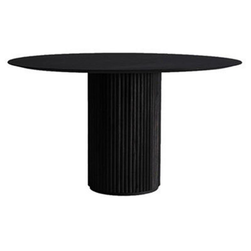 Moderne stijl ronde houten tafel met voetstuk Basis salontafel