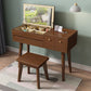 Scandinavian 3-Drawer Solid Wood Flip-top Dressing Vanity Make-up Table Clearhalo 'Bedroom Furniture' 'furn' 'furn_makeup_vanities' 'Furniture' 'Makeup Vanities' 'makeup_vanities' 1200x1200_5ebc0e42-663b-4d6c-b99b-2ddaaf645b05