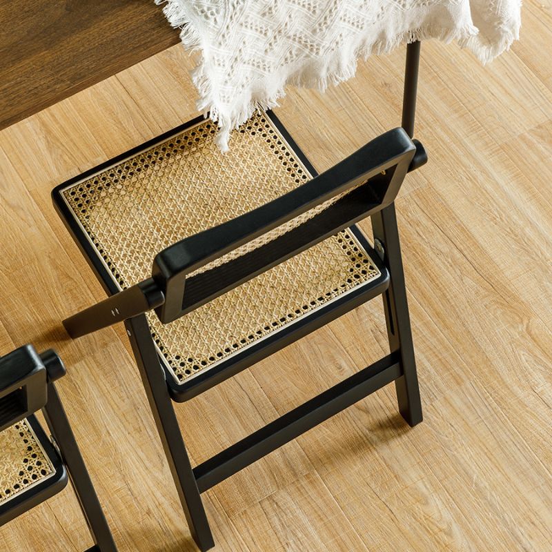 Silla lateral de madera sólida silla de comedor plegable de estilo moderno para casa