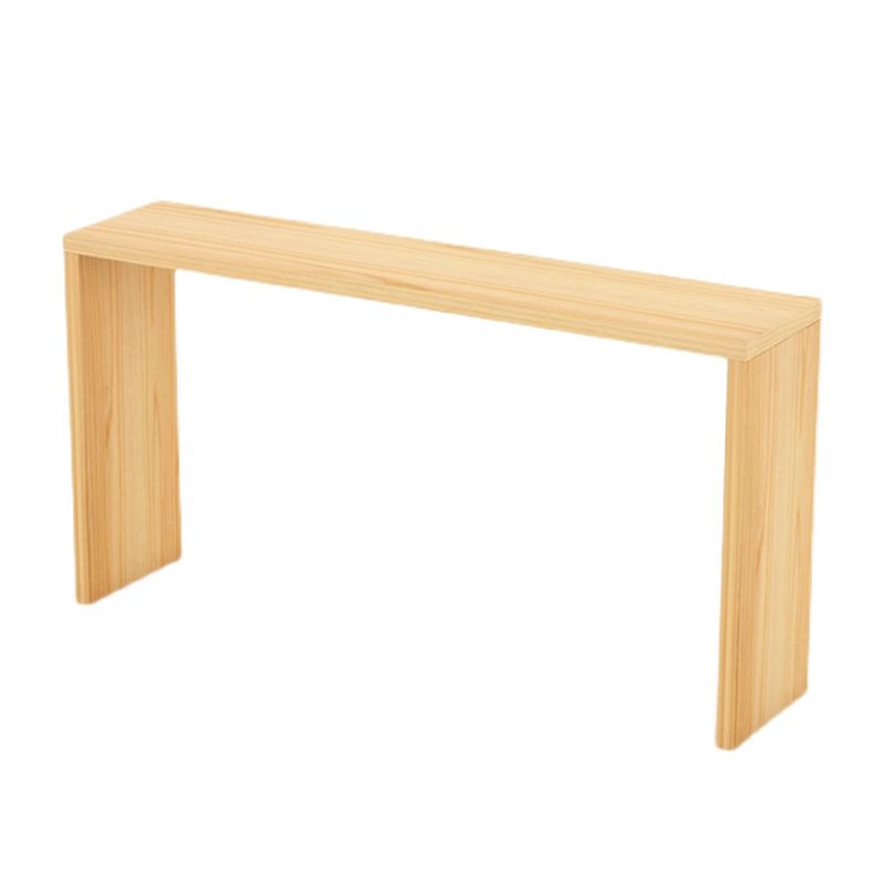 Rectangle Pine Wood Bar Table Set 1/5/9 Pièces Table de comptoir avec tabourets sans dos