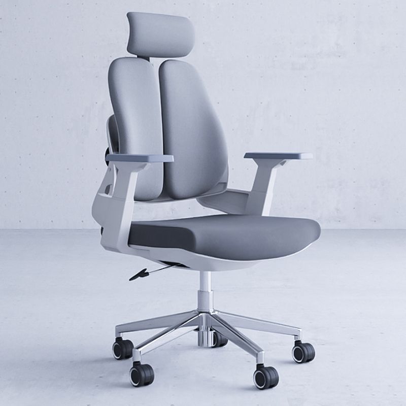 Silla de tareas de la espalda alta silla de oficina de malla ajustable con reposacabezas