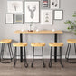 Modern Backrest Counter Stool Iron Milk Tea Shop Bar Stool with Wooden Seat and Pedal Clearhalo 'Bar Furniture' 'Bar Stools' 'bar_stools' 'furn' 'furn_bar_stools' 'Furniture' 'furniture_bar_stools' 'Kitchen & Dining Furniture' 1200x1200_5ebe7855-731b-4c4f-9738-99ee28d1f7d7