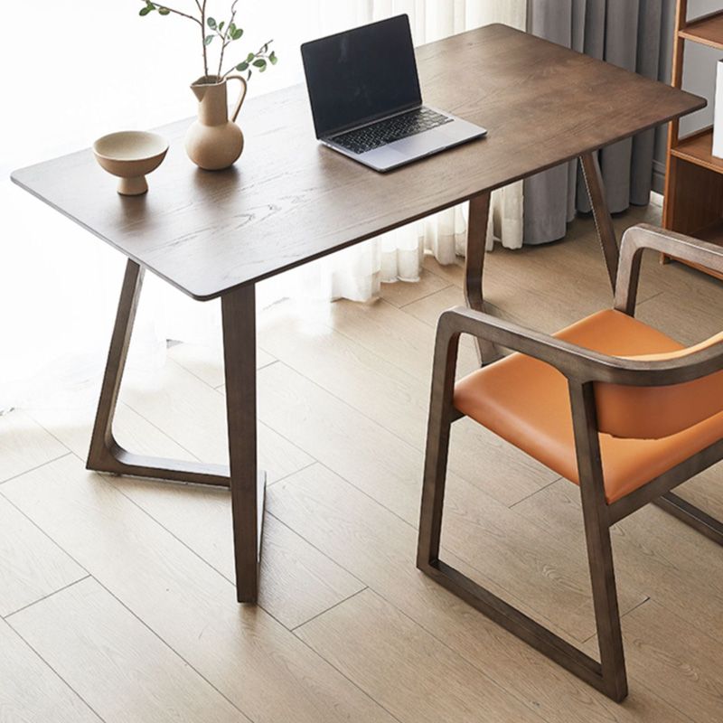 Moderner 29,53-Zoll großer Schreibtisch Massivholzkrümmte Büro Schreibtisch