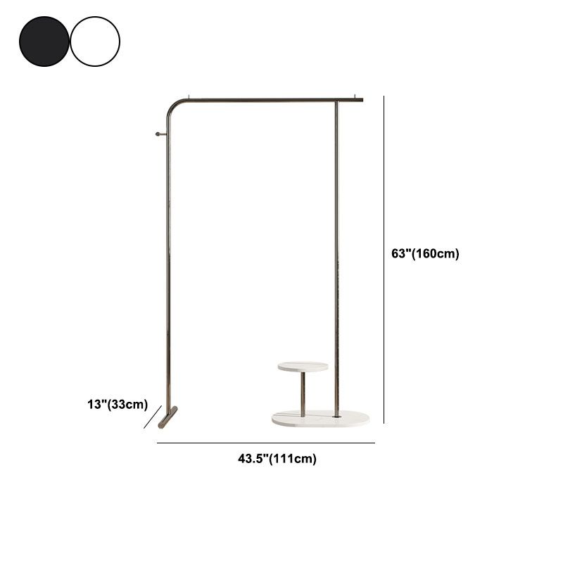 Splendido appendiabiti a gancio a gancio monoconcino con scaffalatura