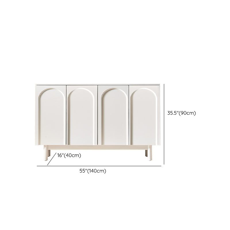 White Simple Stiple Sideboard Armadio ingegnerizzato tavolo a buffet in legno