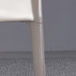 Eigentijdse eetkamerstoelen van kunstleer, armloze stoelen met metalen onderstel