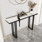 11 "W Console Contemporary Table Tabella della console rettangolare in pietra bianca
