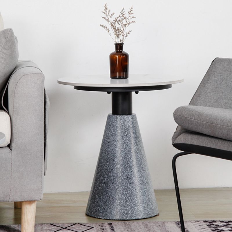 1 Slate Pedestal Coffee Table Round Modern Minimalist Coffee Table