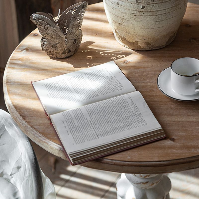 Pedestal de madera maciza