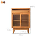 Wooden Home Sideboard Modern Rectangular Side Board with Sliding Door