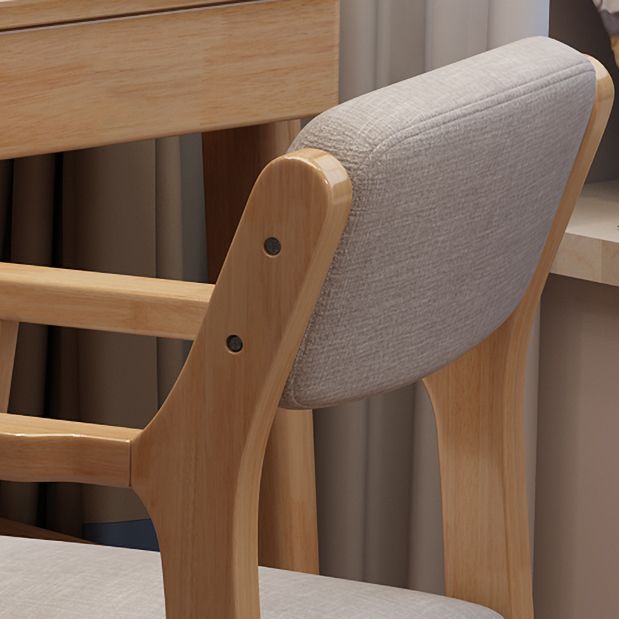 Contemporary Wood Dining Arm Chair Open Back Dining Side Chair for Home Use (Set of 4) Clearhalo ' kitchen&dining_furn' 'Dining Chairs' 'Dining Tables & Seating' 'dining_chair' 'Furniture' 'furniture_dining_chair' 'Kitchen & Dining Furniture' 'kitchen' 1200x1200_5ec4c1a7-5602-4b11-ace3-978309271ba3