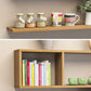 Modern Artificial Wood Bookcase, Geometric Bookshelf for Any Room