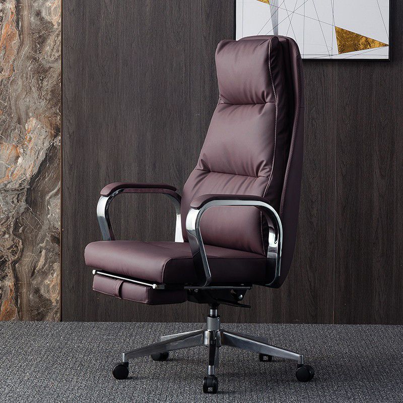 Contemporary Computer Chair Swivel High Back Adjustable Seat Height Executive Chair Clearhalo 'furn' 'furn_office_chair' 'Furniture' 'furniture_office_chair' 'Office Chairs' 'Office Furniture' 'office_chair' 1200x1200_5ec4ee37-7b97-4d7e-a4d9-d68b62da7b1a