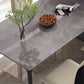 Stone Top Dining Room Dinner Kitchen Table Rectangle Dining Table with 4 Legs Clearhalo 'Dining Tables & Seating' 'Dining Tables' 'dining_table' 'furn' 'furn_dining_table' 'Furniture' 'Kitchen & Dining Furniture' 1200x1200_5ec58b0e-4aea-4b9b-93f4-3c3a705bc94e