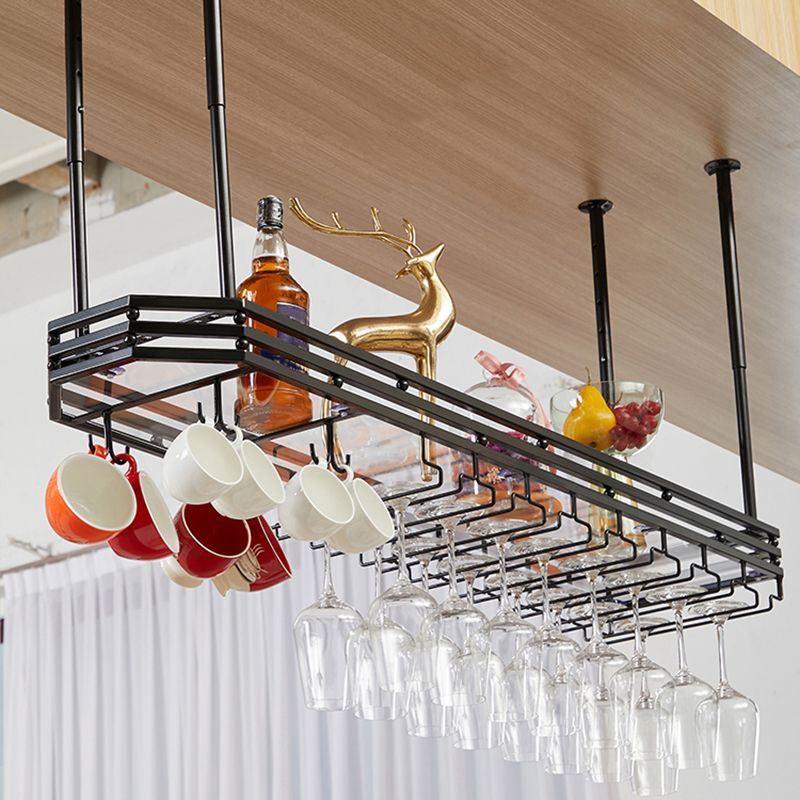 Estantes de vino colgantes industriales Cárcel de vino de soporte de metal de metal