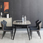 Modern Gray Sintered Stone Dining Table Set 1/4/5/7 Pieces Dining Set for Home Use Clearhalo 'Dining Room Sets' 'Dining Tables & Seating' 'dining_room_set' 'furn' 'furn_dining_room_set' 'Furniture' 'Kitchen & Dining Furniture' 1200x1200_5ec91236-2cbf-4c71-915a-ece2005caf09
