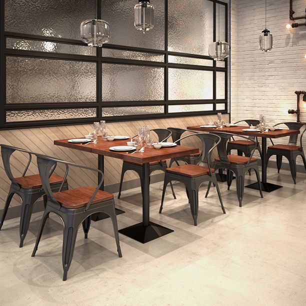 Industrial Dining Room Table Solid Wood Table with Black Base for Dining Room Clearhalo ' dining_table' 'Dining Tables & Seating' 'Dining Tables' 'furn' 'furn_dining_table' 'Furniture' 'furniture_dining_table' 'Kitchen & Dining Furniture' 'kitchen&dining_furn' 'kitchen' 'kitchen_dining_table' 1200x1200_5ec9d089-05ba-443d-8f10-ada6aac4cd1d