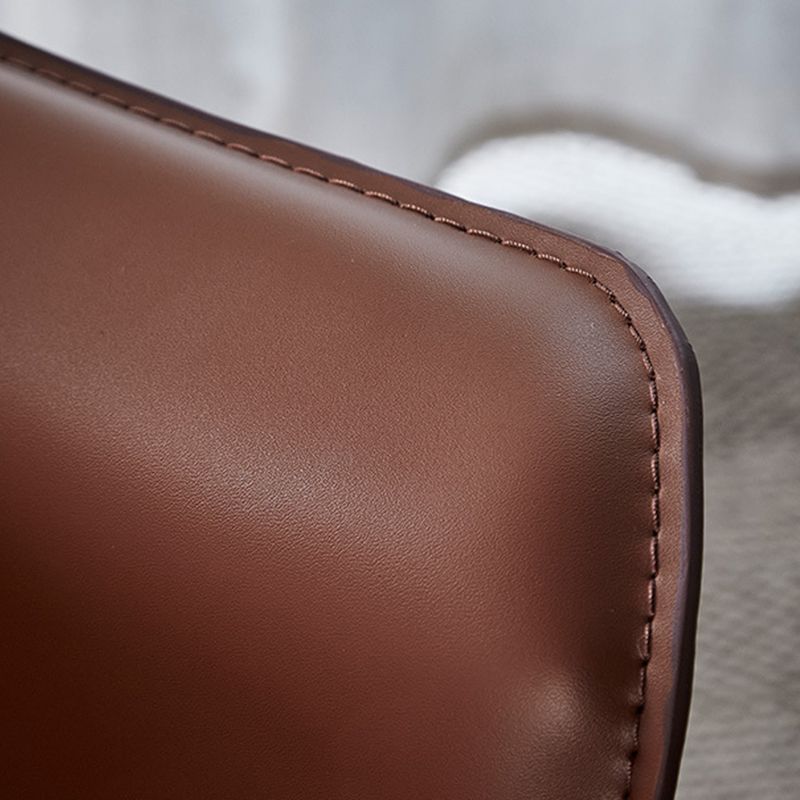 Faux Leder Essstühle gepolsterte moderne Essarmstuhl gepolstert