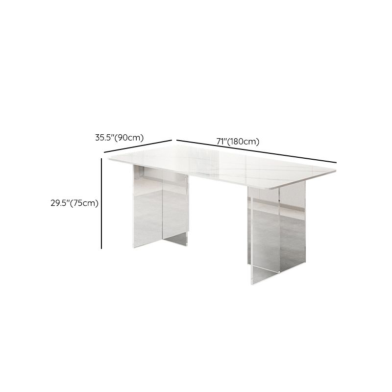 Mesa de comedor rectangular moderna 1/2/5/7 piezas de comedor de piedra para comedor