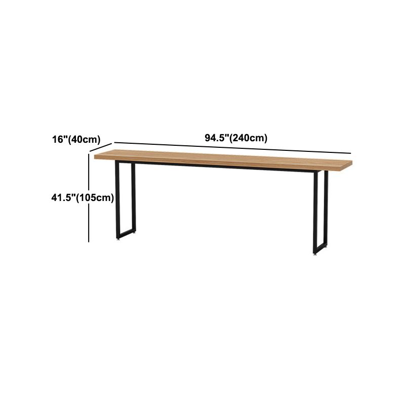Industrial 1/2/5 Pieces Wooden Bar Table Set Rectangle Bar Table with High Wood Stools Clearhalo 'Bar Furniture' 'furn' 'furn_home_bar_bar_sets' 'Furniture' 'Home Bars & Bar Sets' 'home_bar_bar_sets' 'Kitchen & Dining Furniture' 1200x1200_5ecac645-a7fd-4bdb-a822-cbcc3c0a4814