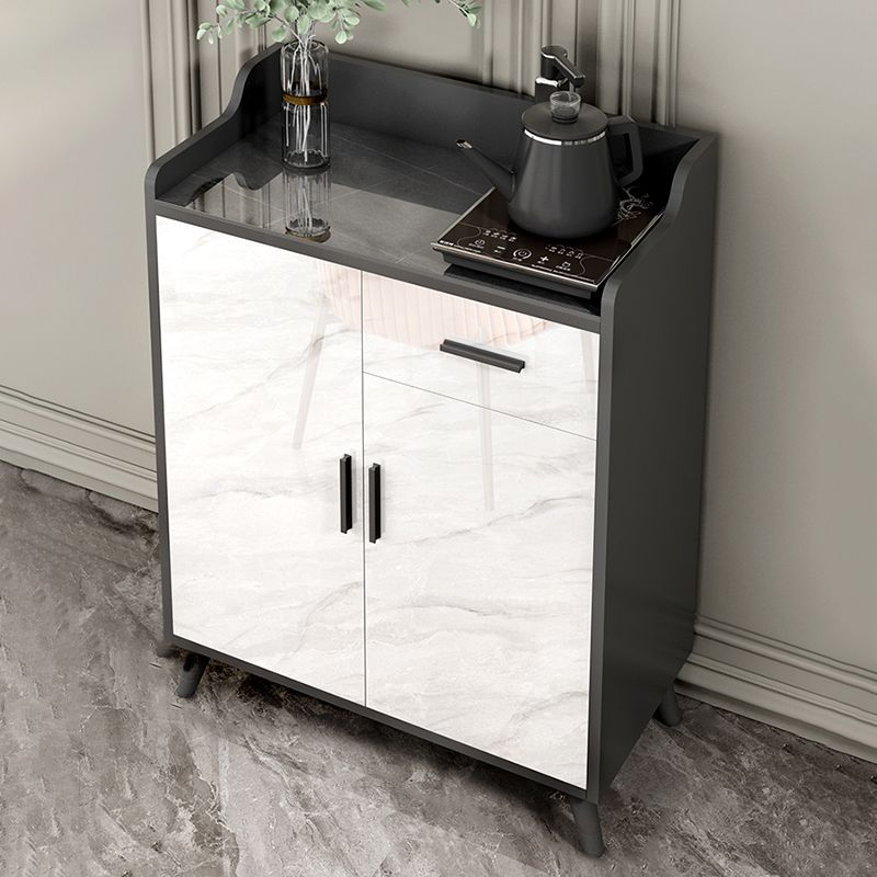 Sideboard di pietra contemporanea Scaffali regolabili Sideboard mobile con 1 disegno