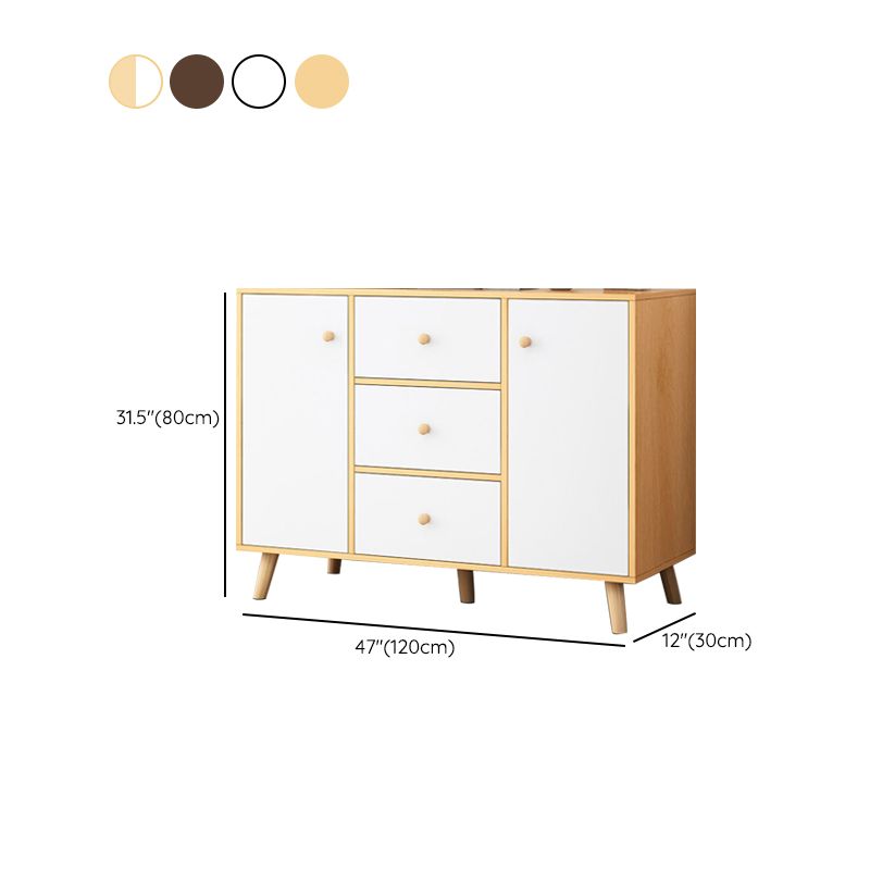 Server in legno credenza moderno e contemporaneo con armadi e cassetti