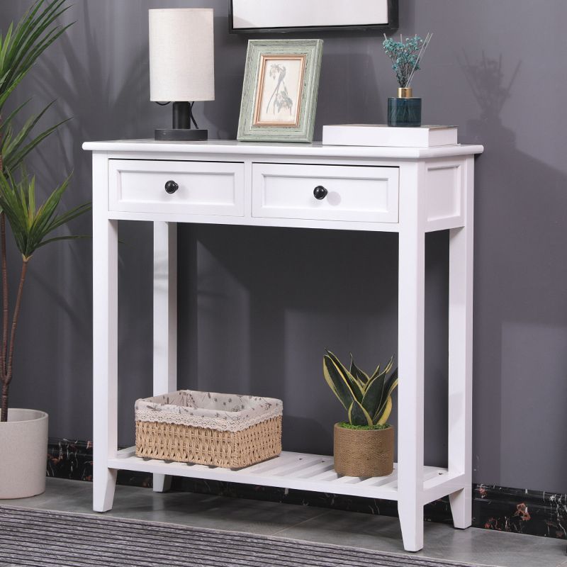 Mid-Century Modern Console Table Rectangle Console Table Floor Shelf Clearhalo 'Console Tables' 'console_tables' 'Entry & Mudroom Furniture' 'furn' 'furn_console_tables' 'Furniture' 1200x1200_5eccde72-ca4b-4ad5-add7-1db6ce20569f