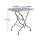 Industrial Style Dining Table Square Stainless Steel Folding Dining Table for Home Use Clearhalo 'Dining Tables & Seating' 'Dining Tables' 'dining_table' 'furn' 'furn_dining_table' 'Furniture' 'Kitchen & Dining Furniture' 1200x1200_5ed1b29d-3815-4514-9086-44bab9429550