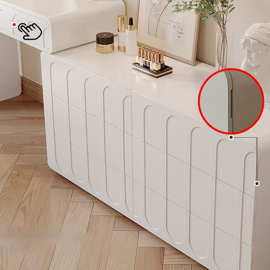 Scrivania per vanity per trucco a specchio illuminato in tavolo da toeletta per vanità in legno per camera da letto