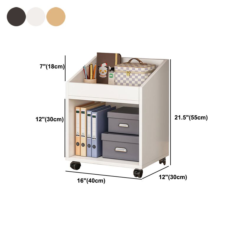 Modern Wooden Storage Bookshelf Home Office Bookcase with Shelf