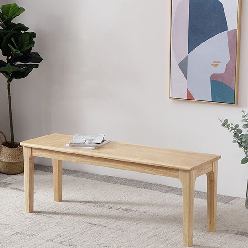 Mid-Century Modern Bedroom Bench 17.7" Height Rectangle Seating Bench with Legs Clearhalo 'Benches' 'Chairs & Seating' 'furn' 'furn_benches' 'Furniture' 'Living Room Furniture' 1200x1200_5ed362fb-967e-4cdc-801b-7b6fca24b871