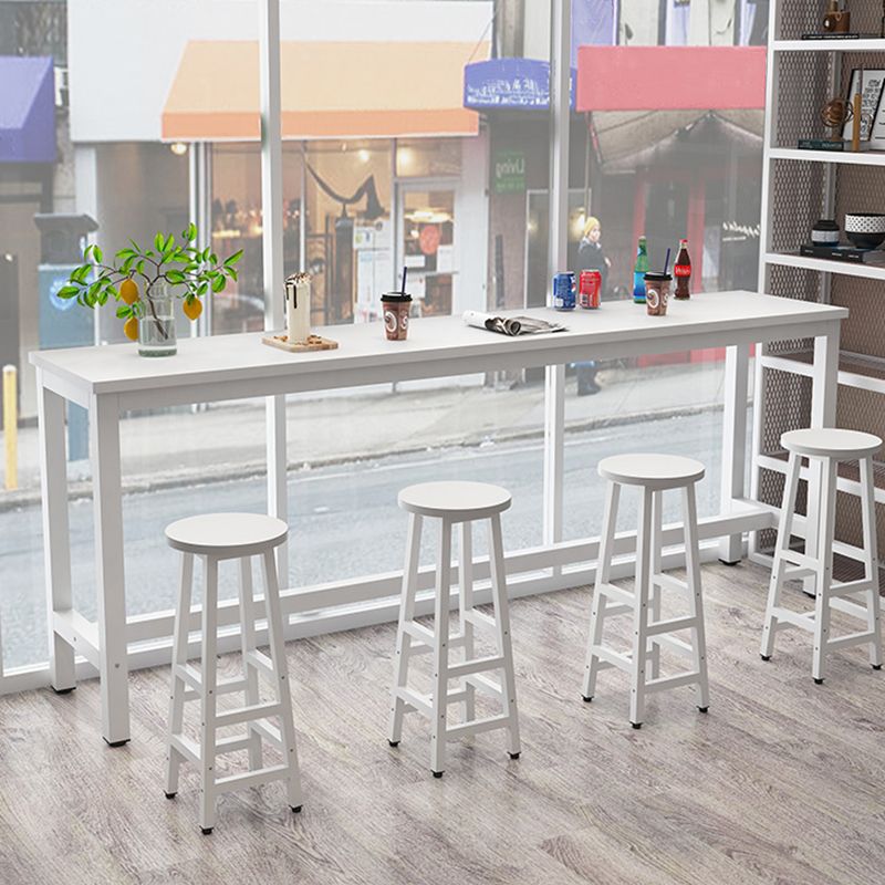 Modern Style 1/4/5 Pieces Wood Rectangular Bar Table Set for Dining Room Clearhalo 'Bar Furniture' 'furn' 'furn_home_bar_bar_sets' 'Furniture' 'Home Bars & Bar Sets' 'home_bar_bar_sets' 'Kitchen & Dining Furniture' 1200x1200_5ed48494-c0fd-4e97-8a80-ffc65fb596b5