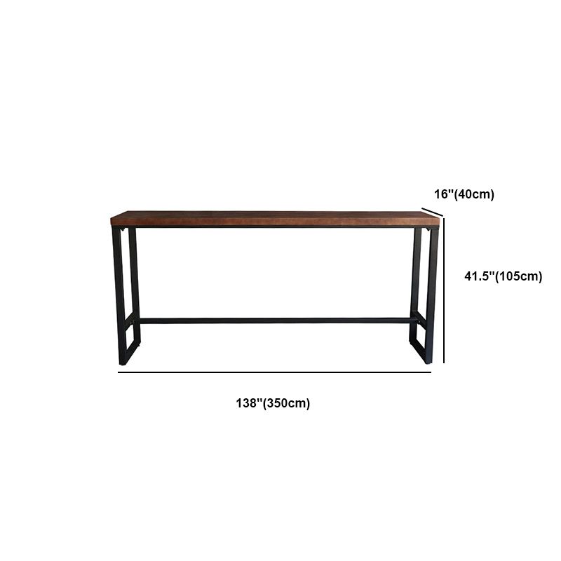 1/6/11 Pieces Pine Wood Top Bar Set with Metal Frame Industrial Rectangle Pub Set Clearhalo 'Bar Furniture' 'furn' 'furn_home_bar_bar_sets' 'Furniture' 'Home Bars & Bar Sets' 'home_bar_bar_sets' 'Kitchen & Dining Furniture' 1200x1200_5ed5f646-3e3c-4a26-9e17-eee1448d5b4d