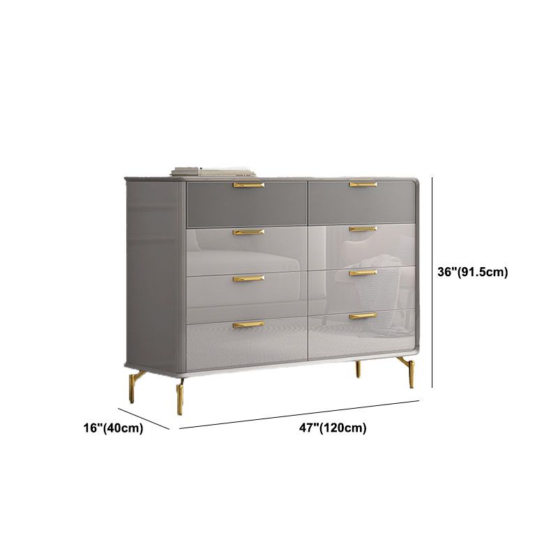 Bedroom Glam Storage Chest Stone 16"Wide Chest in Gray with Drawers Clearhalo 'Bedroom Furniture' 'Dressers & Chests' 'dressers_chests' 'furn' 'furn_dressers_chests' 'Furniture' 1200x1200_5ed8ae31-23c2-4e47-b7a7-8a73e990ae31