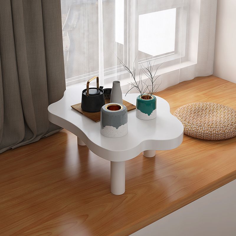 Scandinavian Wooden Coffee Table Free form 3 Legs Coffee Table Set for Bedroom