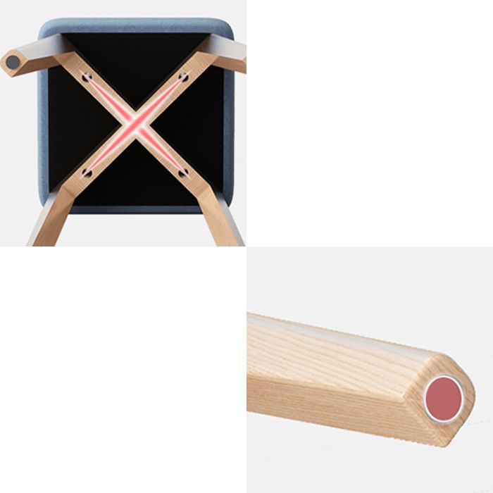 Indoor Cotton Ottoman Tear Resistant with Four Legs Cube Ottoman Square Modern Clearhalo 'furn' 'furn_ottomans_poufs' 'Furniture' 'Living Room Furniture' 'Ottomans & Poufs' 'ottomans_poufs' 1200x1200_5edab847-4f90-4931-9437-0eae3f8c0c6c