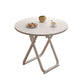 Table à manger pliante moderne, plateau en bois avec base en métal pour la maison