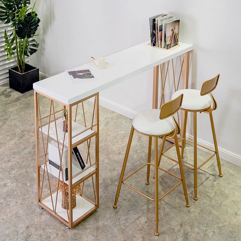 Glam Wood Bar Table Set 1/2/3 Pieces Rectangular Counter Set for Home Clearhalo 'Bar Furniture' 'furn' 'furn_home_bar_bar_sets' 'Furniture' 'Home Bars & Bar Sets' 'home_bar_bar_sets' 'Kitchen & Dining Furniture' 1200x1200_5ede25d5-821c-4d61-a5a5-b5c9190d7427